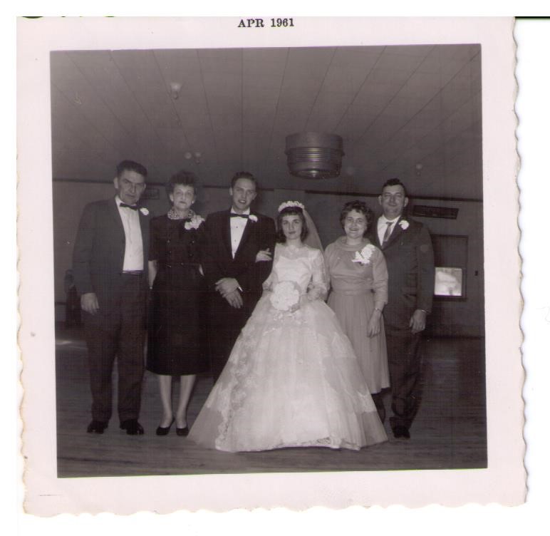1961 - Jim, Lena, Jerry, Margie, Gertie, Steve, February